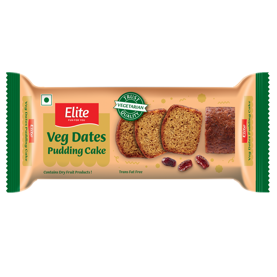 Elite Veg Dates Pudding Sliced Cake