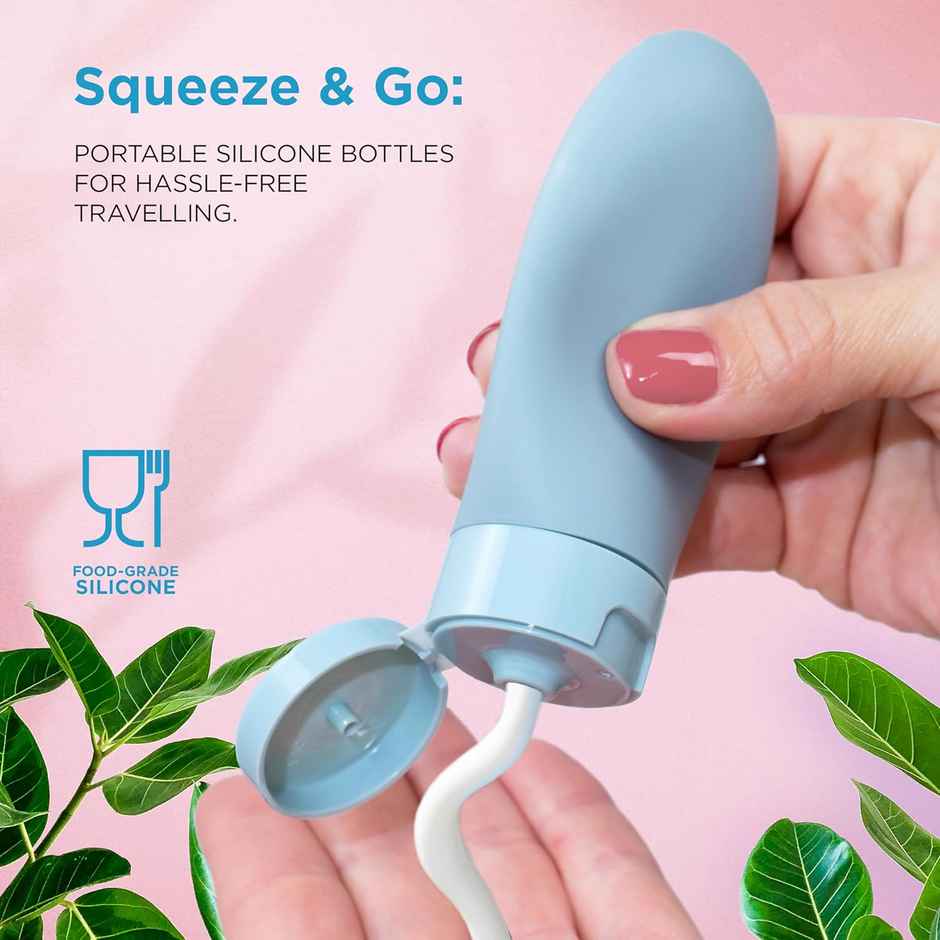 Lazer Refillable Travel Bottles for Toiletries Silicone Container