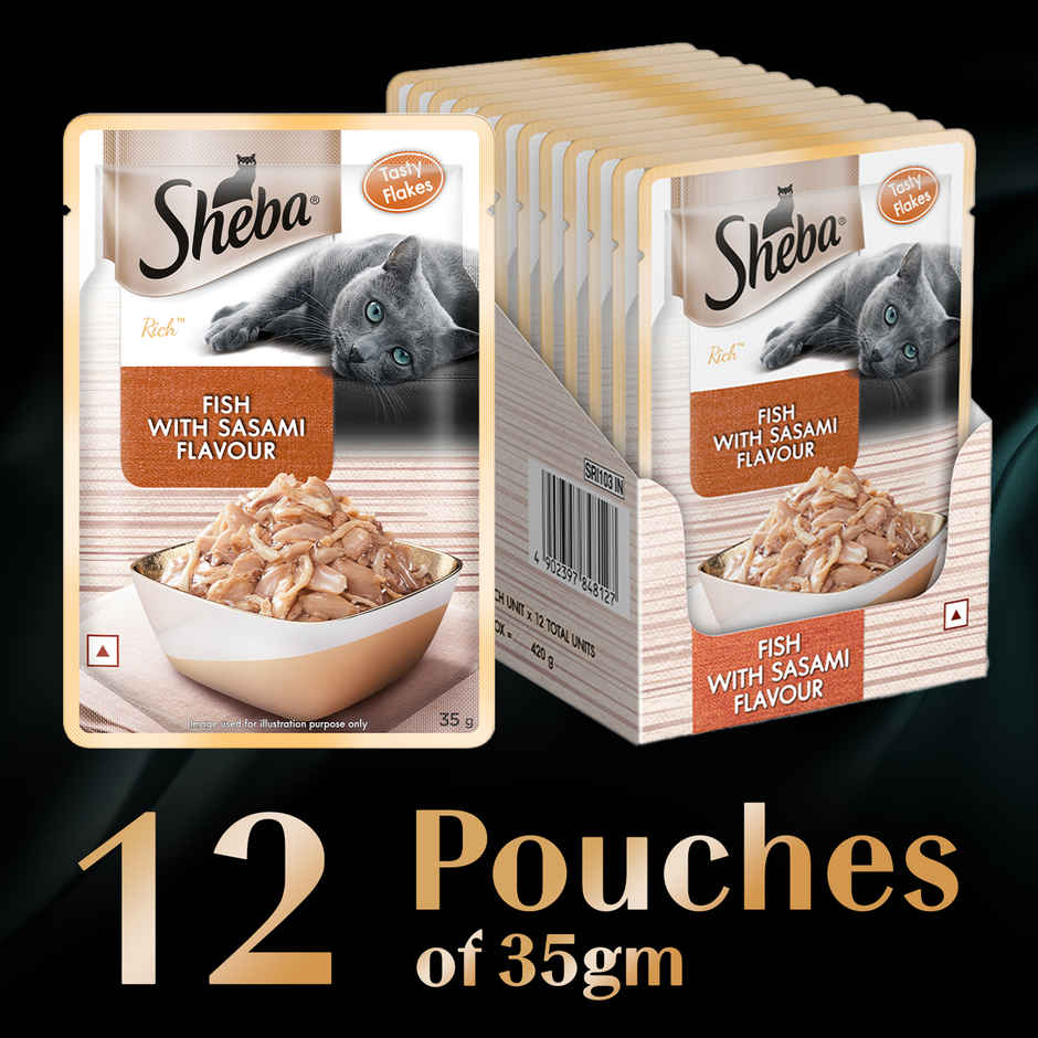 Sheba Rich Adult Fish with Sasami Flavour Wet Cat Food