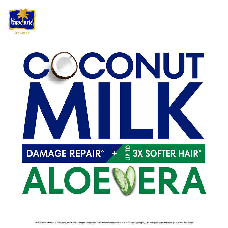 Parachute Advansed Damage Repair Protein Shampoo | Coconut Milk and Aloe Vera