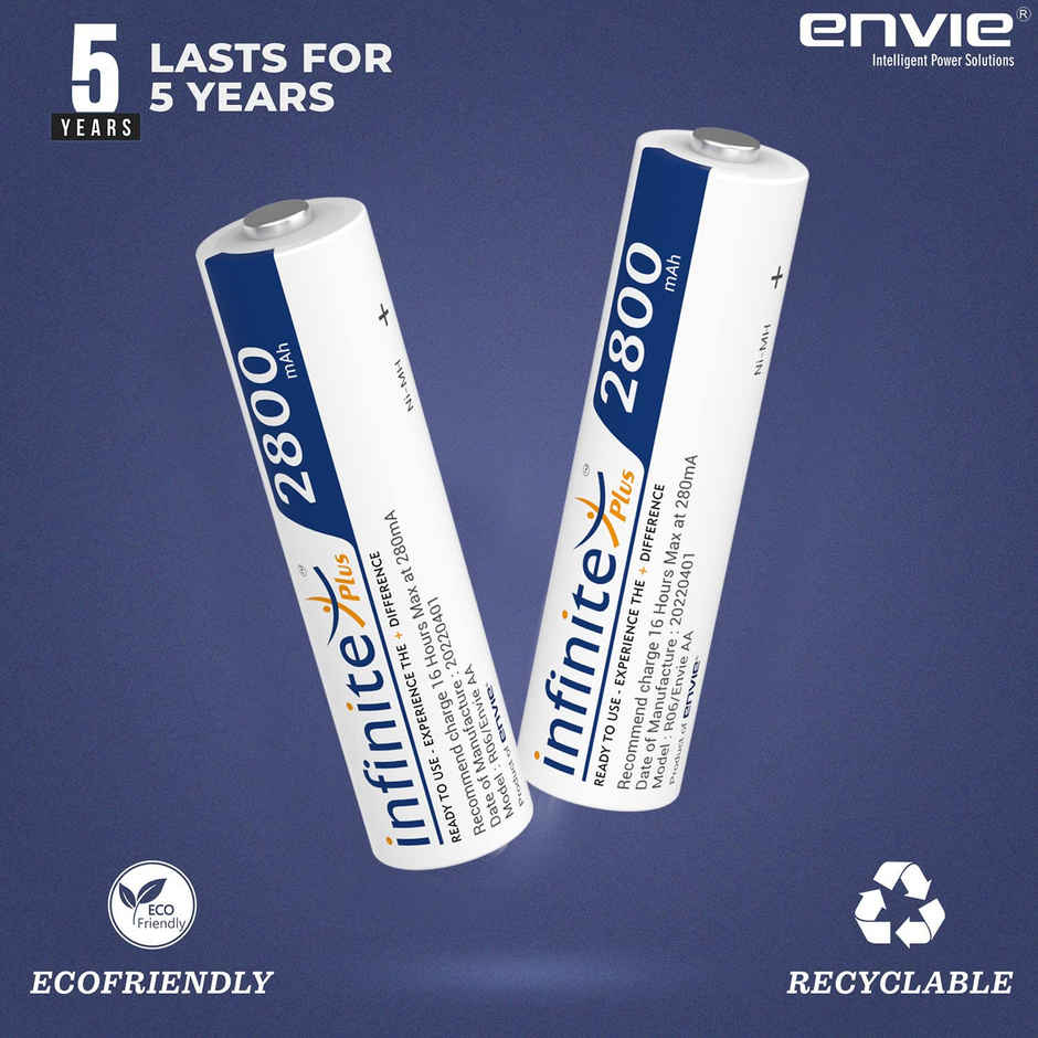 Envie Rechargeable AA 2800 mAh Infinite Plus 2PL