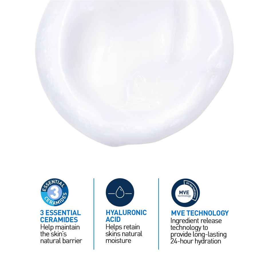 CeraVe Hydrating Cleanser Non-Foaming Face Wash For Dry Skin With Ceramides & Hyaluronic Acid