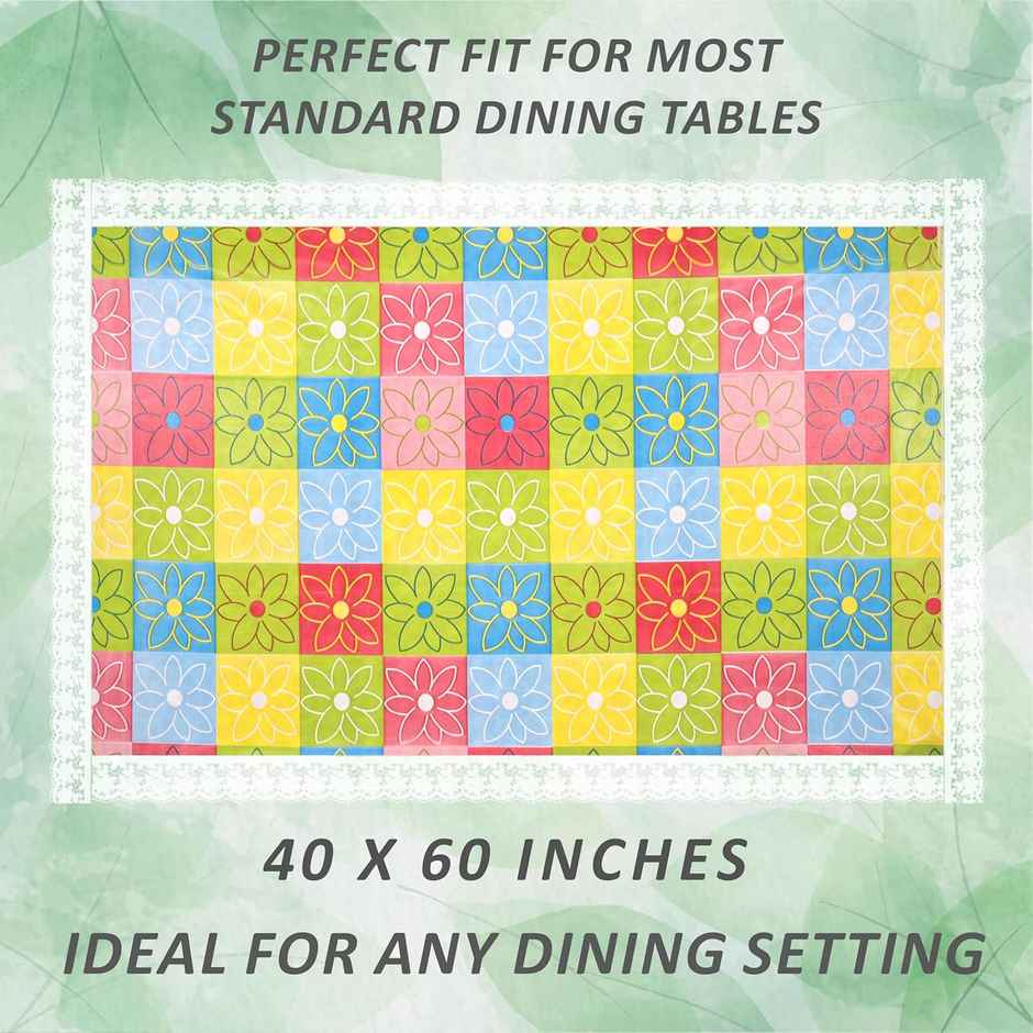 Kuber Industries Table cloth|Center Table cover|Round Table Cover|Table Cover 4 Seater|Multicolour