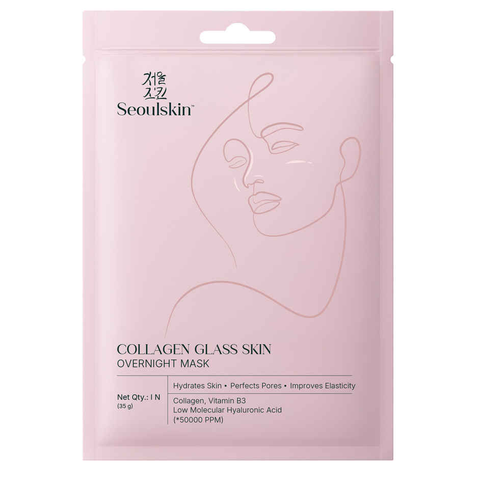 Seoulskin Collagen Glass Skin Overnight Mask | Hydrating Korean Collagen Face Mask