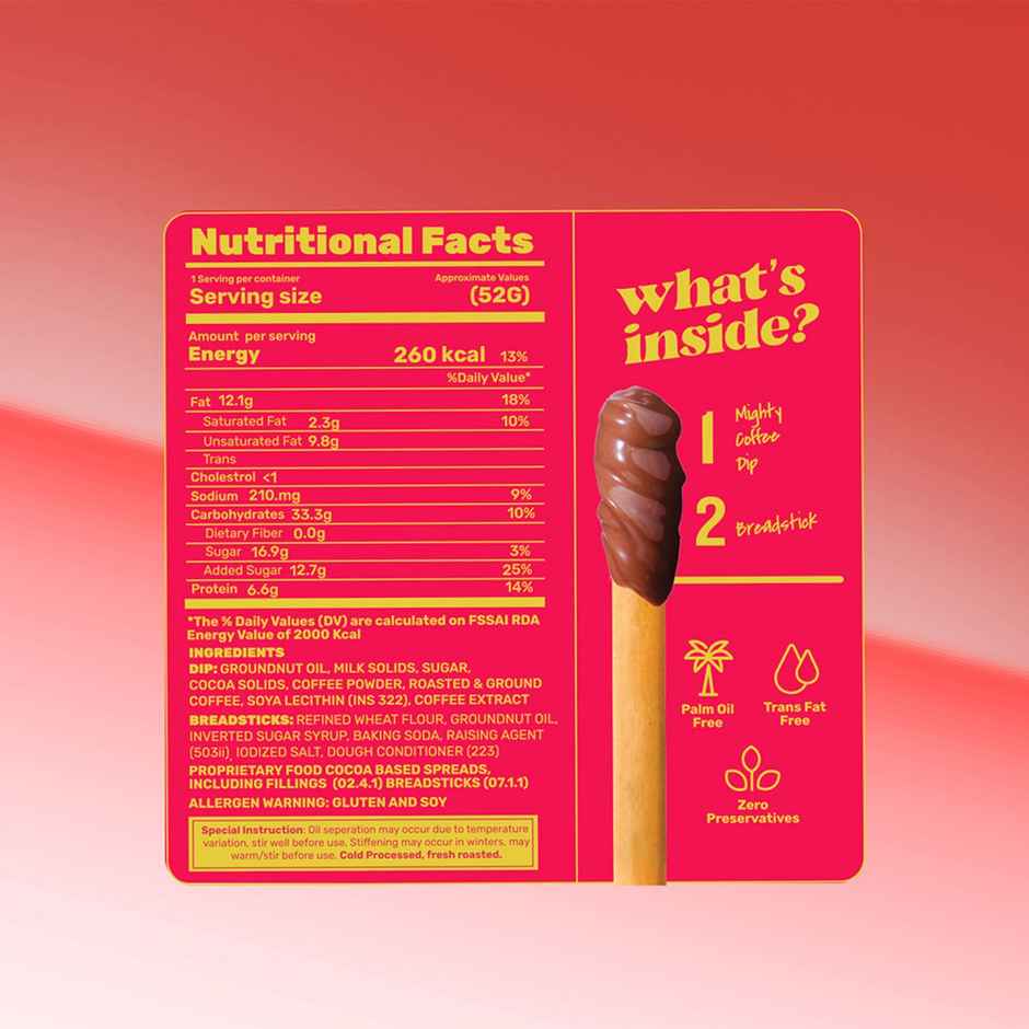 Beanly Choco Hazelnut Spread with Breadsticks