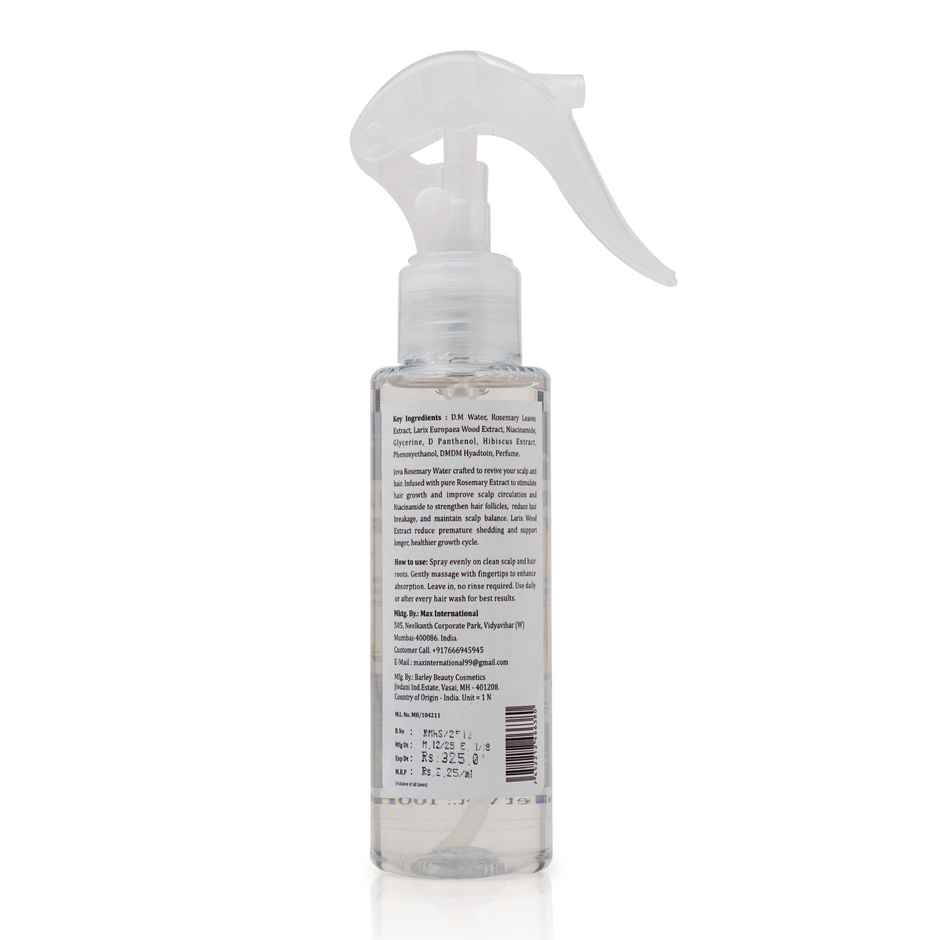 Jeva Rosemary Water Spray for Hair Growth | Frizz Control & Damage Protection