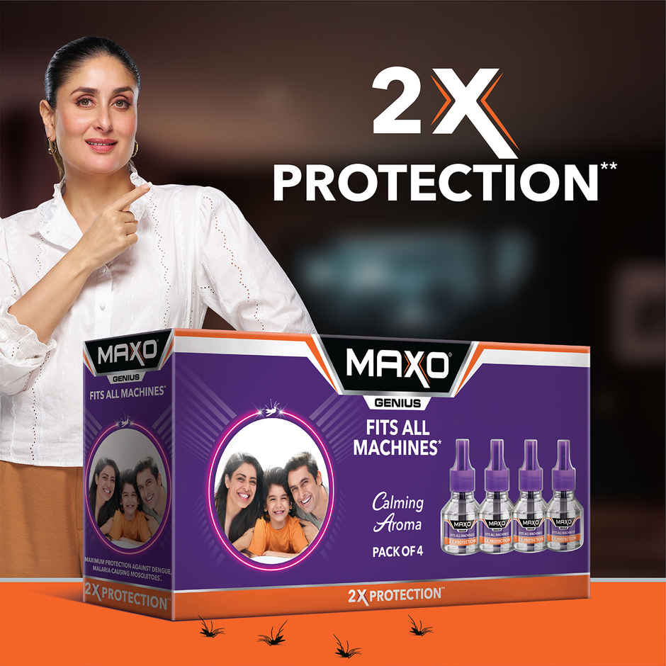 Maxo Genius Mosquito Repellent Liquid Refill | Fits all Machines