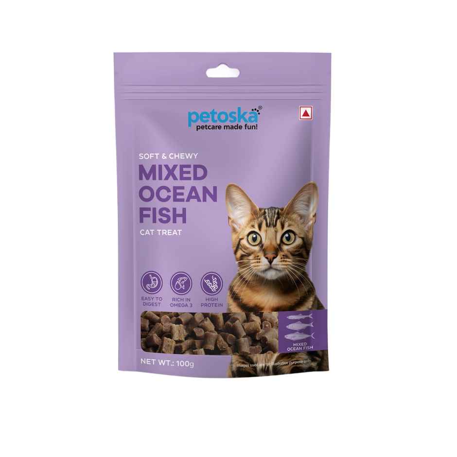 Petoska Mixed Ocean Fish Cat Treat Combo