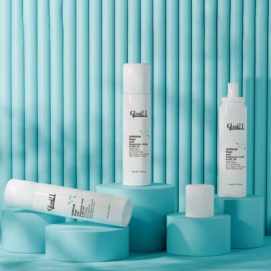 Glam21 Make-Up Fixer Spray - Keeps Makeup Intact With A Sparkly Texture | Long-Lasting