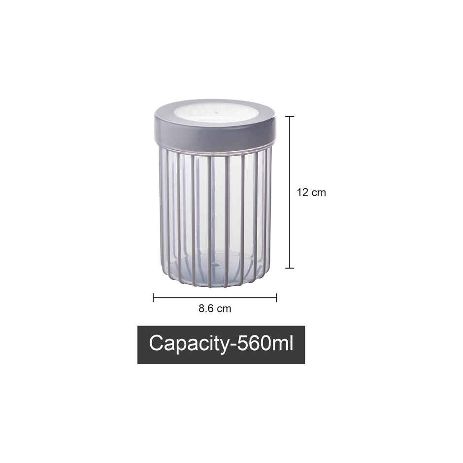 Joyo Better Home Linea Container 560 ml (3 Pcs Set)- Grey