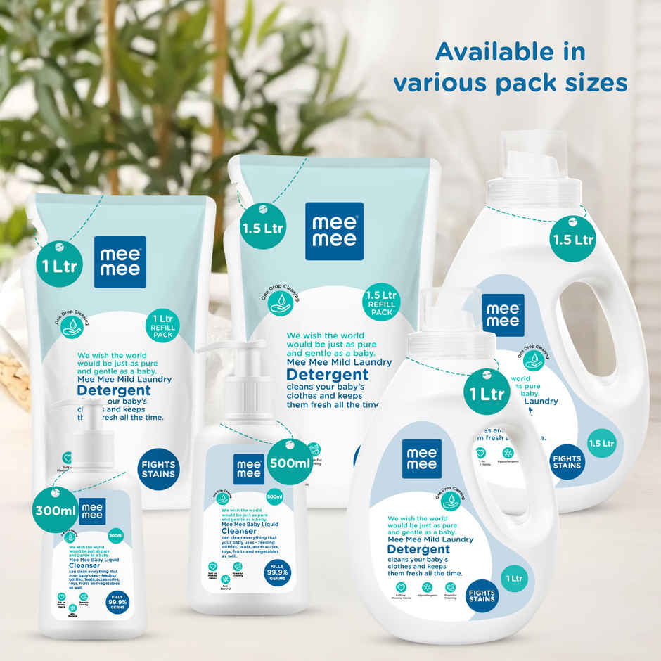 Mee Mee Anti-Bacterial Baby Laundry Detergent - One Drop Cleaning