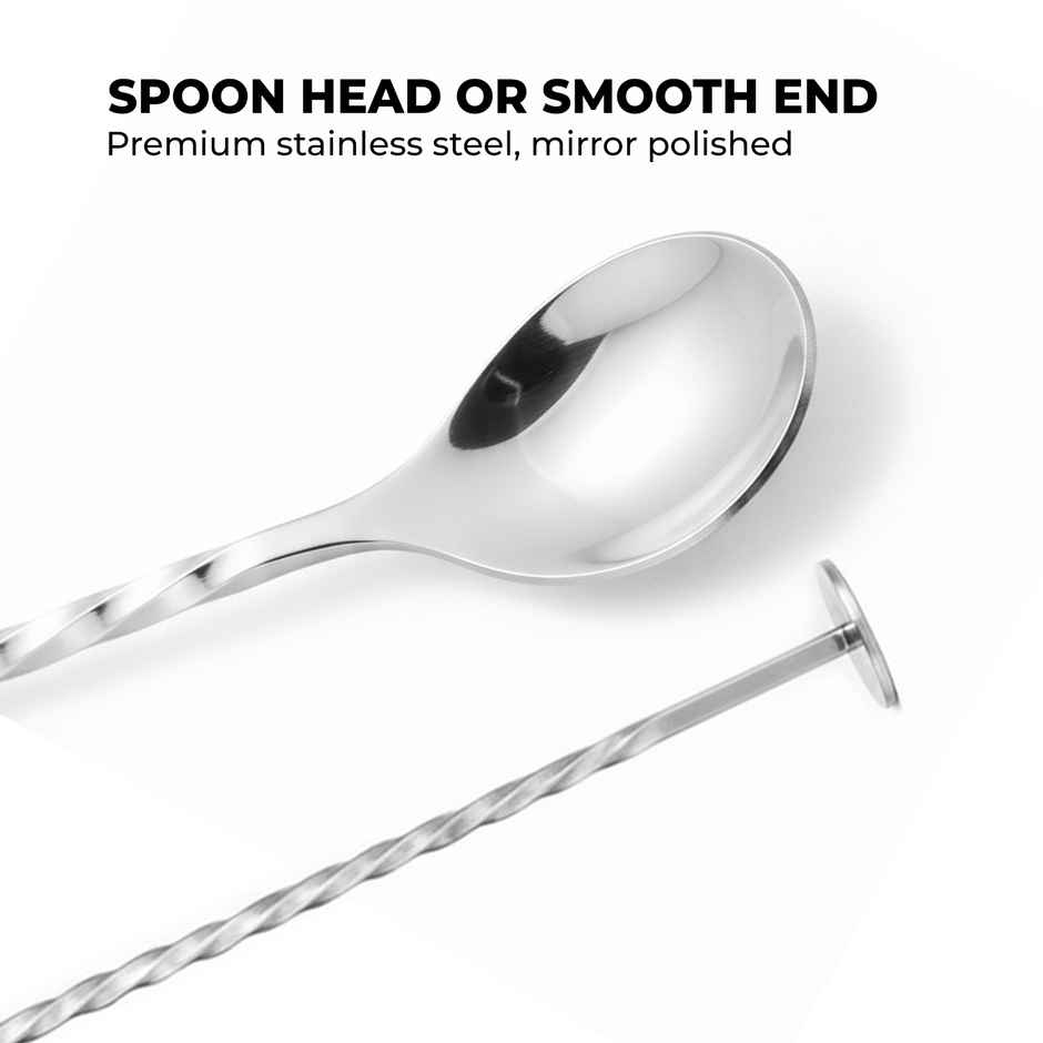 Perch Bar Spoon | Stainless Steel Cocktail Stirrer