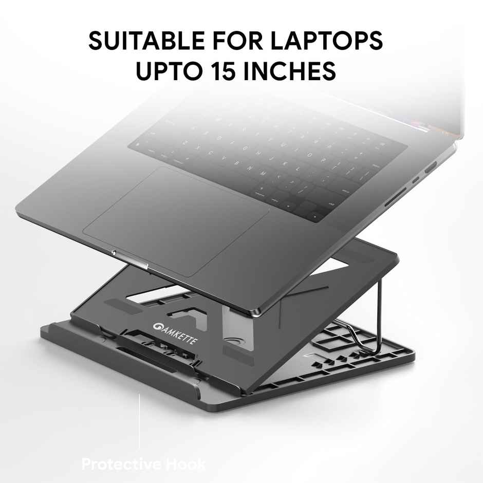 Amkette Ergo View Laptop Stand-Grey