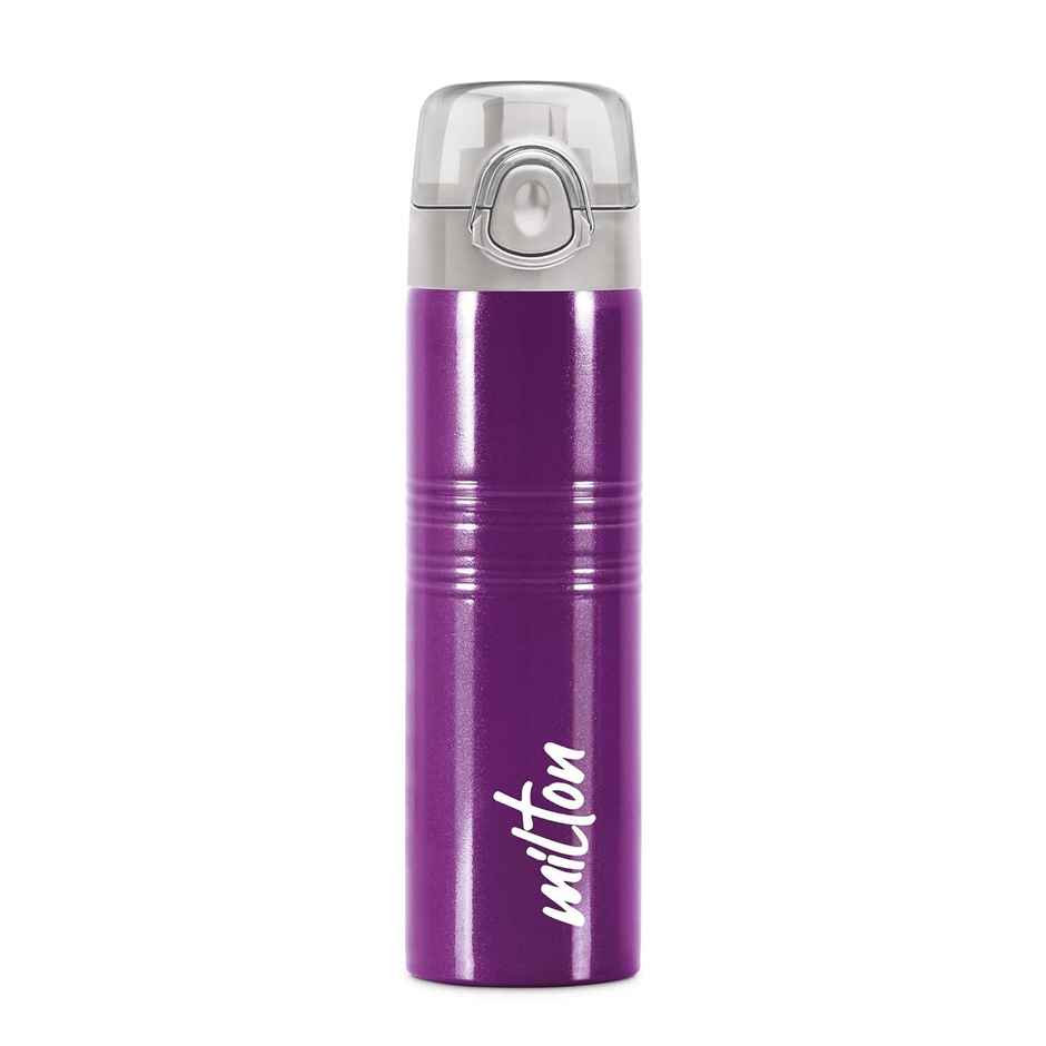 Milton Vogue 1000 Stainless Steel Water Bottle | 750 ml | Purple | Single Walled