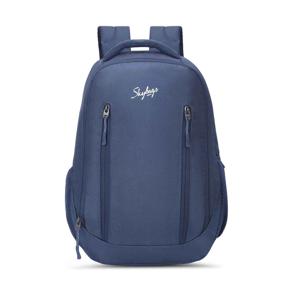 Skybags Unisex Solid Polyester 16 L Top Handle Laptop Backpack | Blue - 15.6 Inches