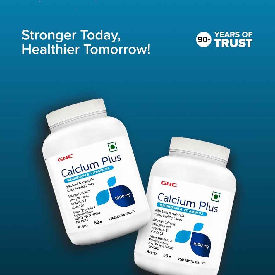 GNC Calcium Plus 1000 mg with Magnesium and Vitamin D3
