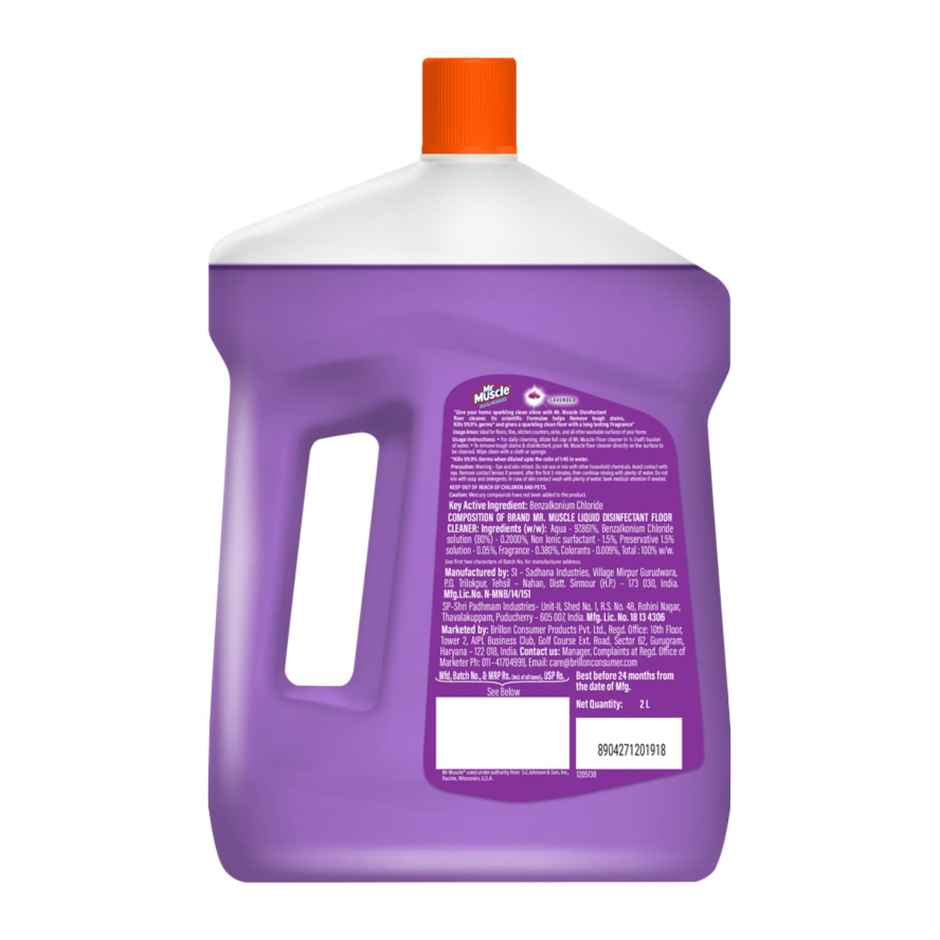 Pledge Wood Floor Cleaner(475ml) & Mr Muscle Floor Cleaner Lavender(2l) Combo