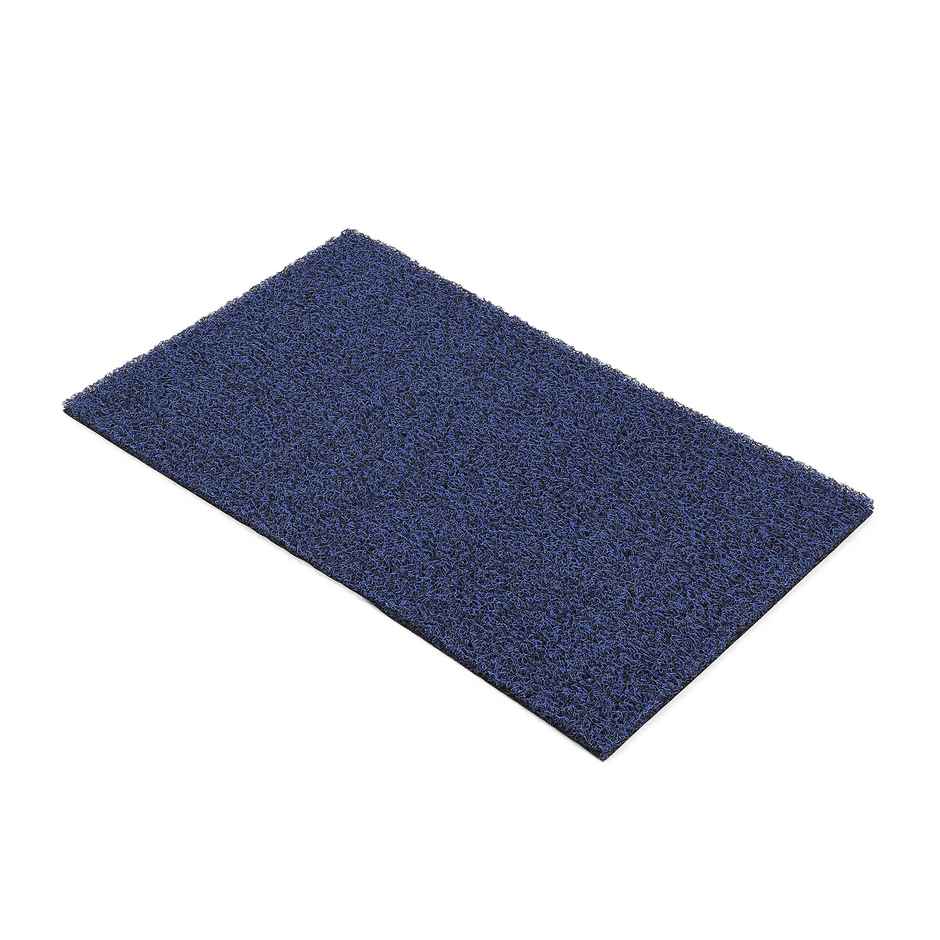 Status Milange PVC Anti-Skid Noodle Door Mat | 40 x 60 cm | Navy Blue