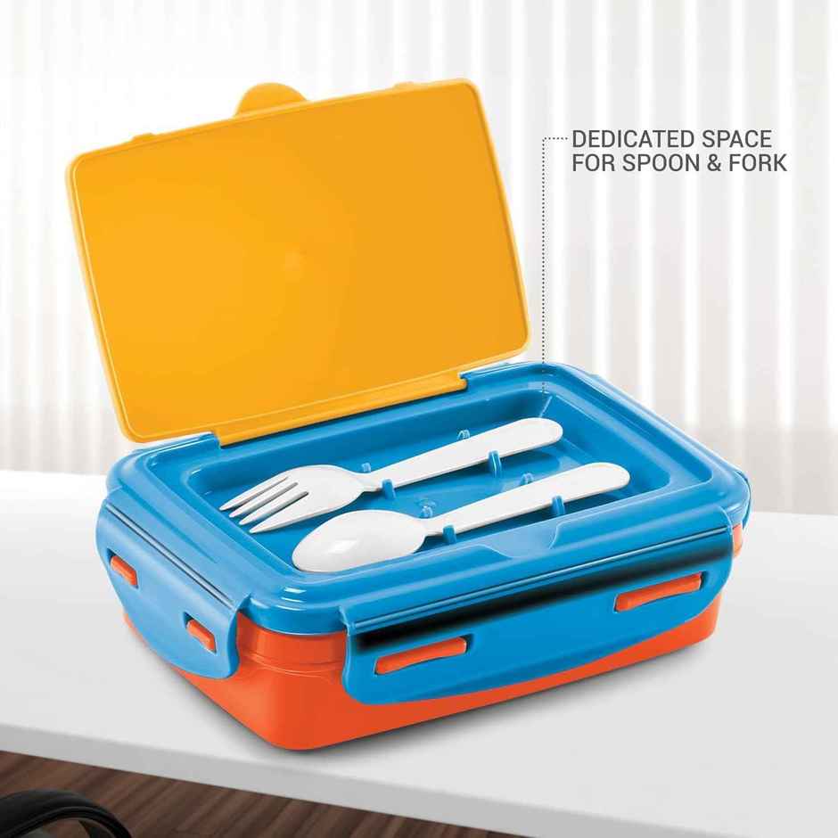 Milton Flavour Big Inner Stainless Steel Tiffin Box | 500 ml | Orange