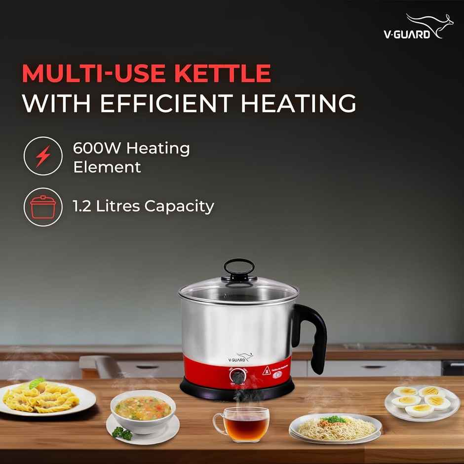 V-Guard Vkm12 Multicooker Electric Kettle 1000 Watts Cooker
