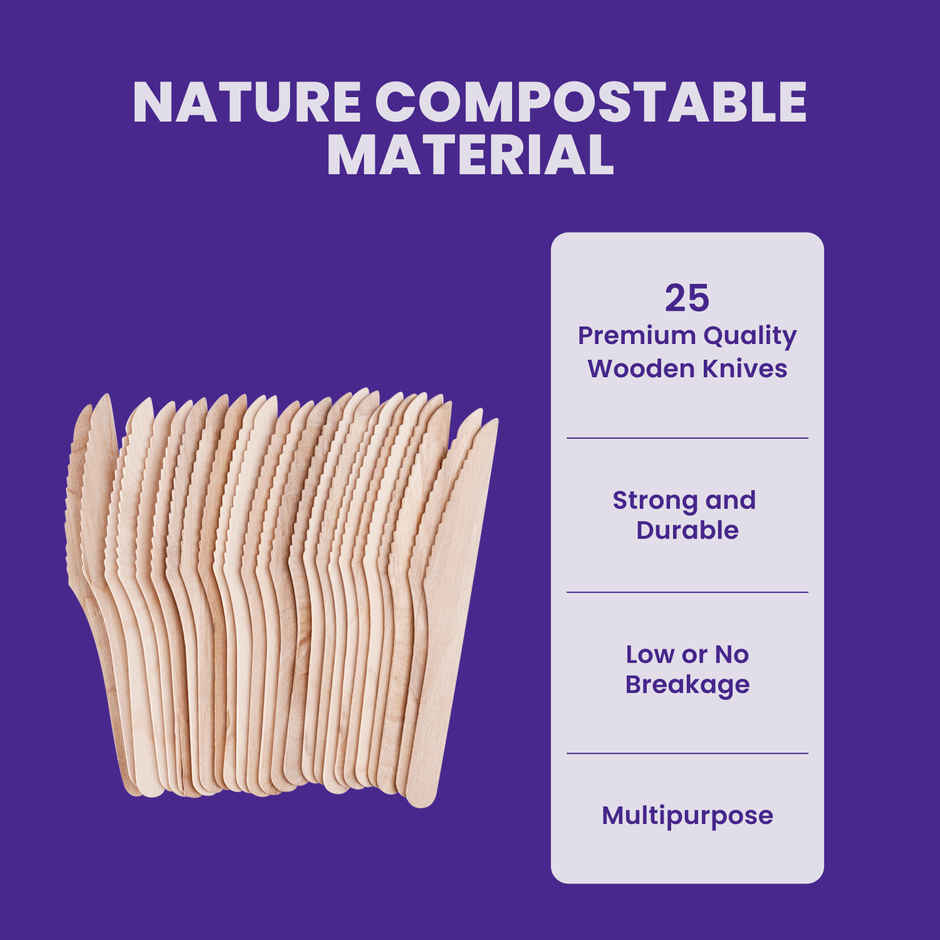 BAY6 Wooden Knife - Pack of 25