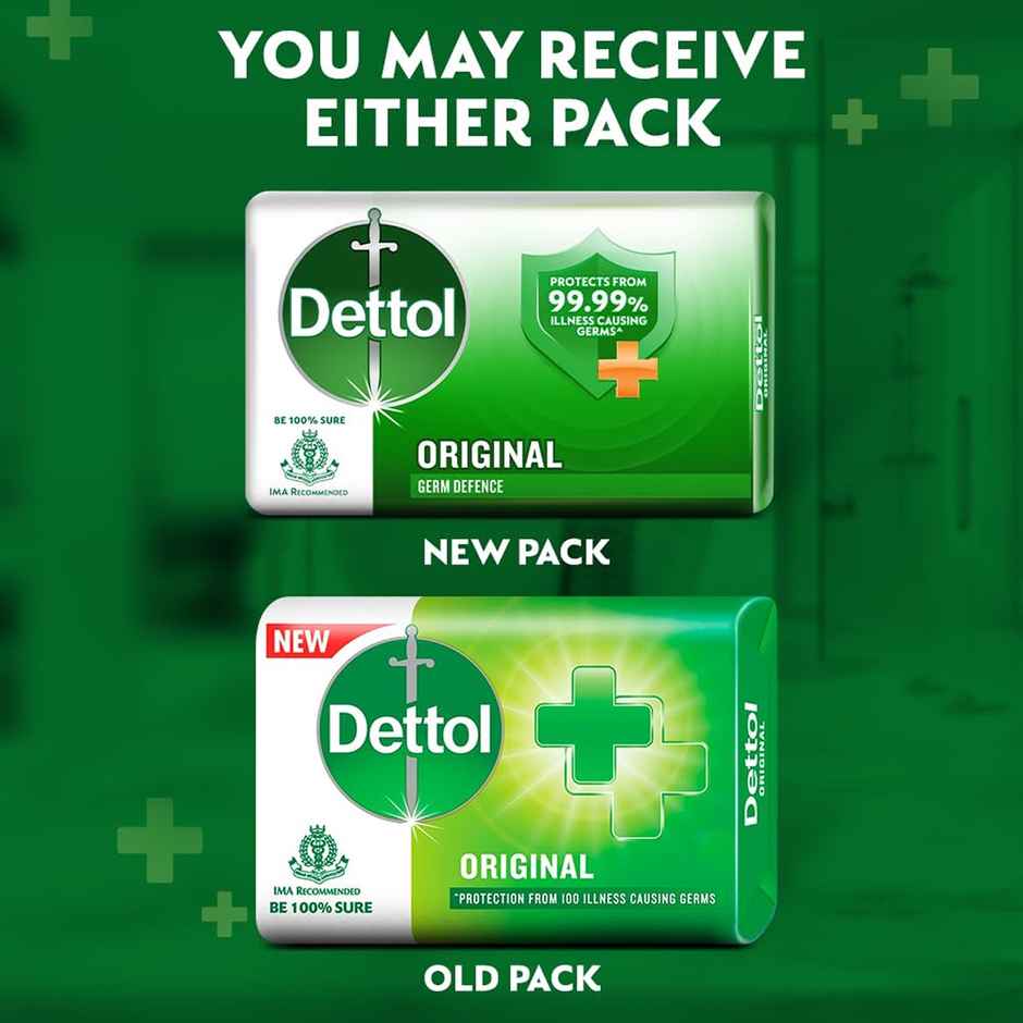 Dettol Original Bathing Soap Bar with 12hr Protective Shield