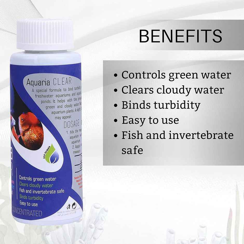 Foodie Puppies Aquatic Remedies Aquaria Clear Cloudy Water Remover For Freshwater Aquariums