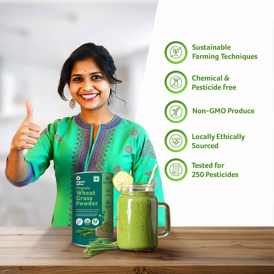 Organic Tattva Wheat Grass Powder