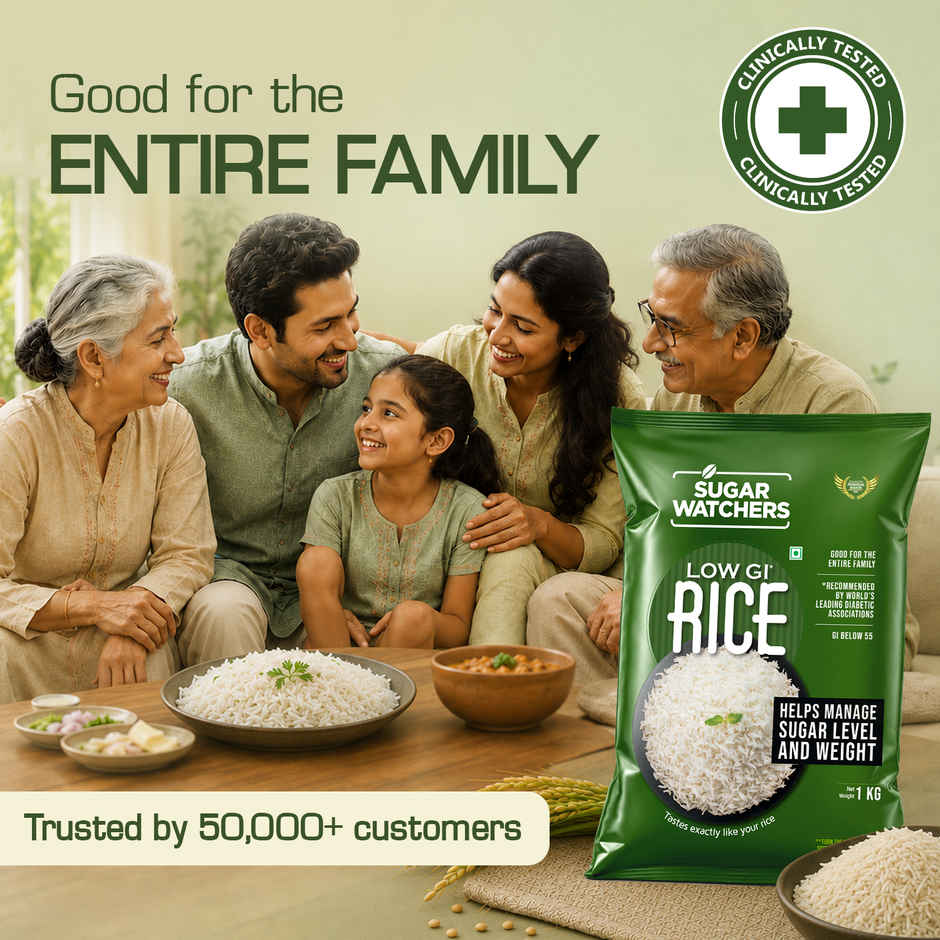Sugar Watchers Low Gi White Rice - Diabetic Friendly Pouch