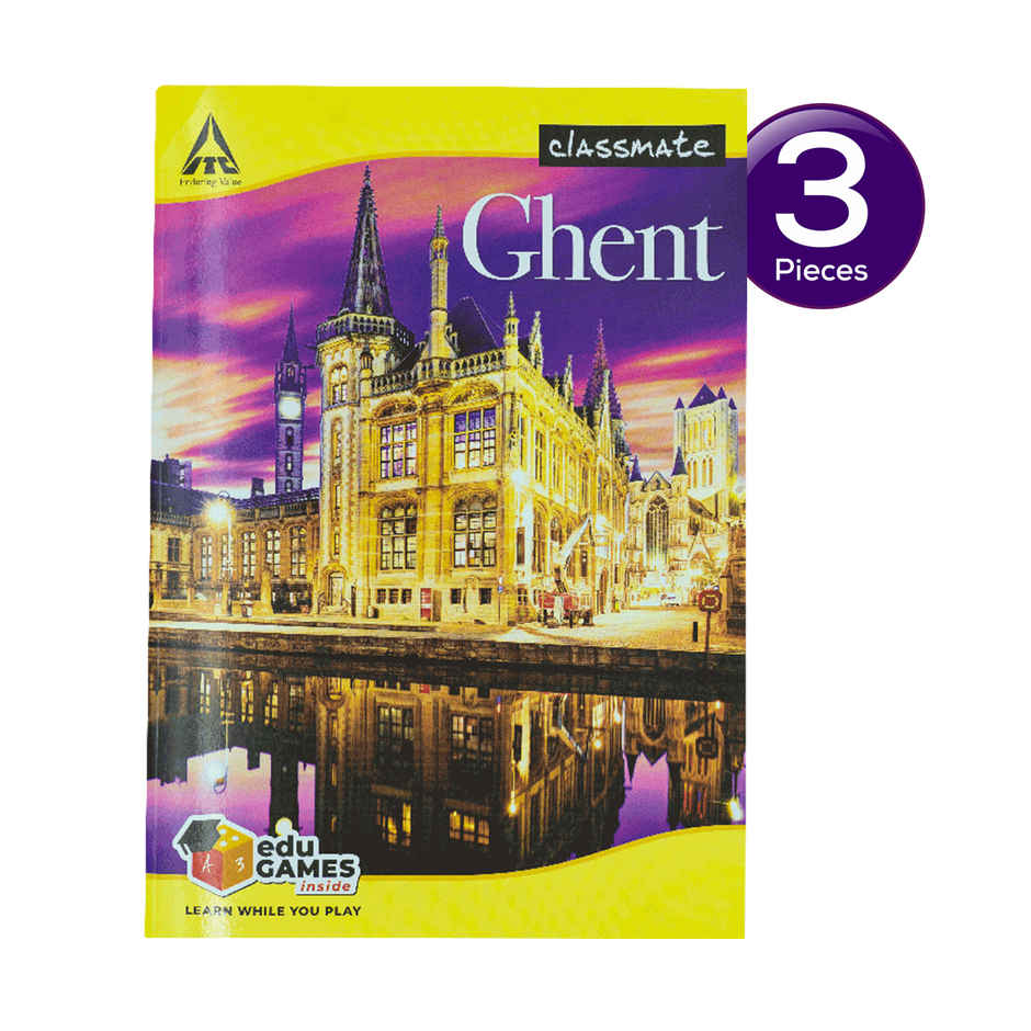 Classmate Longbook Unruled 297X210 140 Page - Assorted Designs Combo