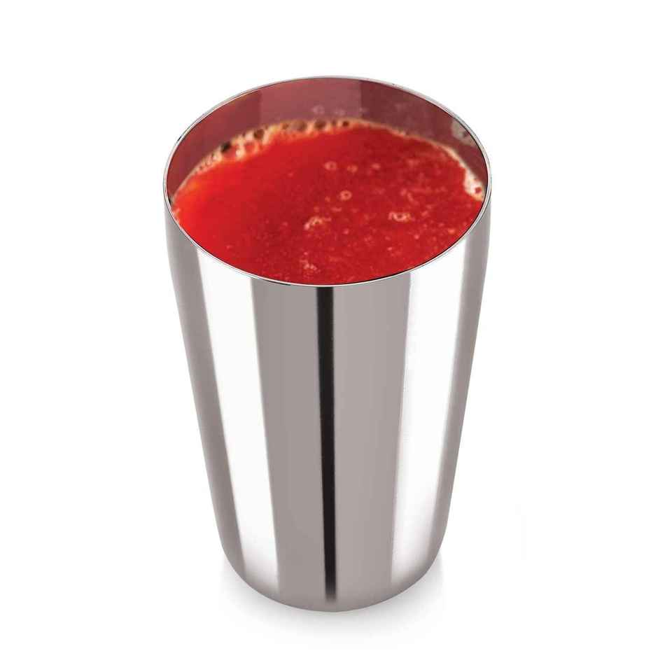 Jensons Stainless Steel Glass Set (4 Pcs) | Thumup Design | 300 ml | Water & Juice Glass