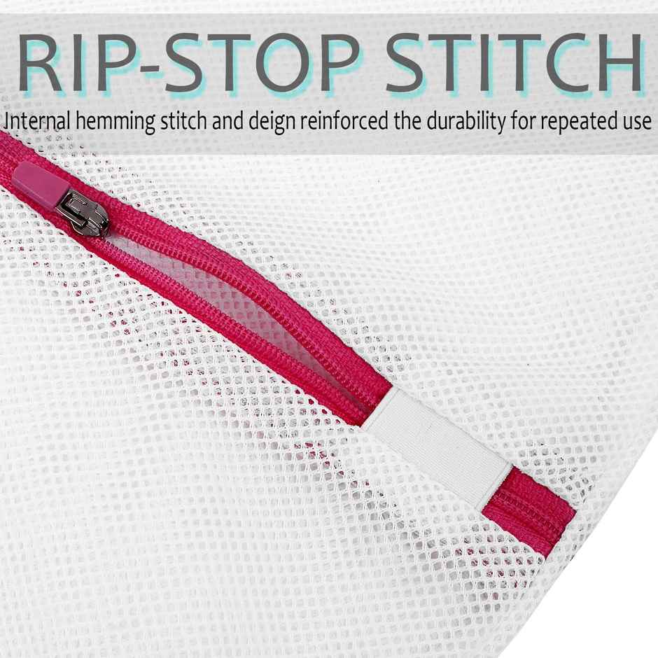 Perpetual Reusable Laundry Mesh Bags | Zippered Wash Bags | Undergarments Organizer | Pack of 3