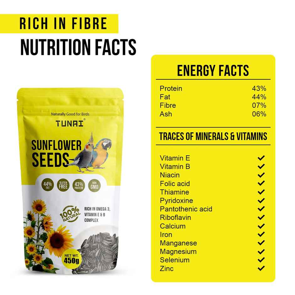 Tunai Sunflower Seeds For Birds