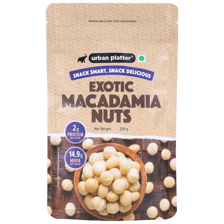 Urban Platter Bold And Exotic Macadamia Nuts,Grade A, Crunchy, Perfect For Guilt-Free Snacking