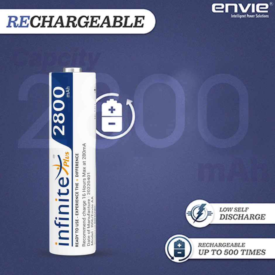 Envie Rechargeable AA 2800 mAh Infinite Plus 2PL
