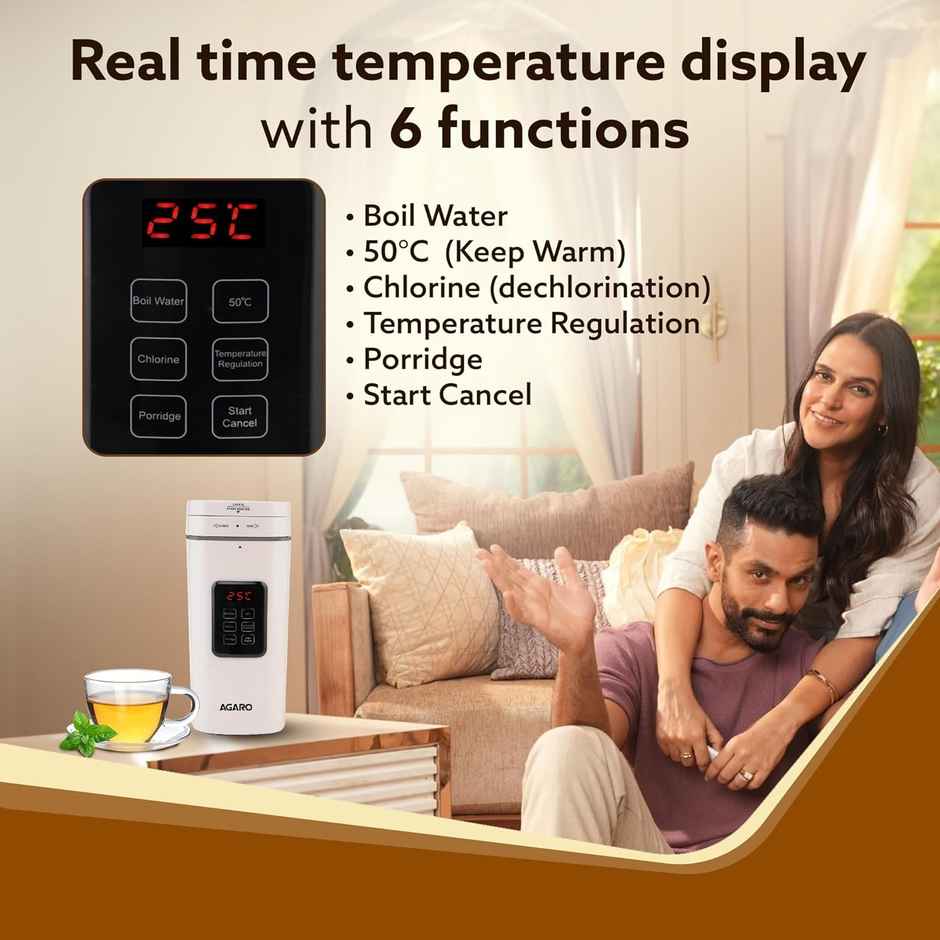 Agaro Delite Portable Electric Kettle, 500 Ml