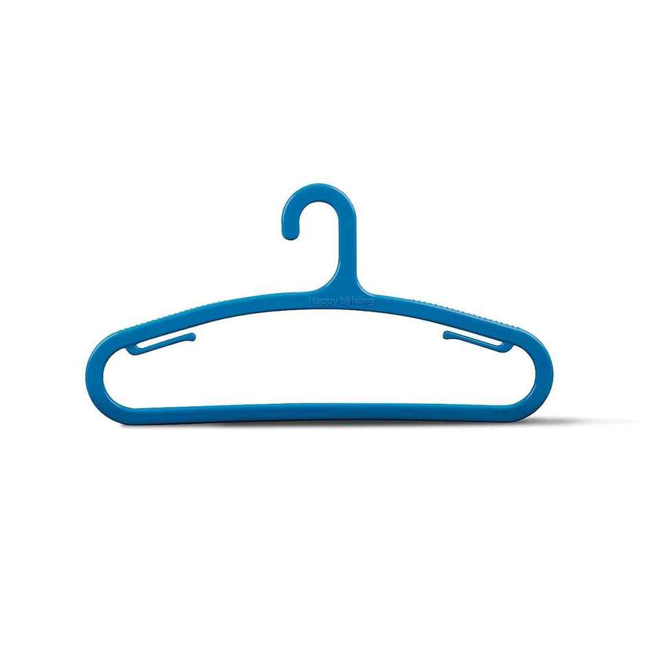 Happy To Hang Denimation 6 Piece Polypropylene Hanger, Blue And Red