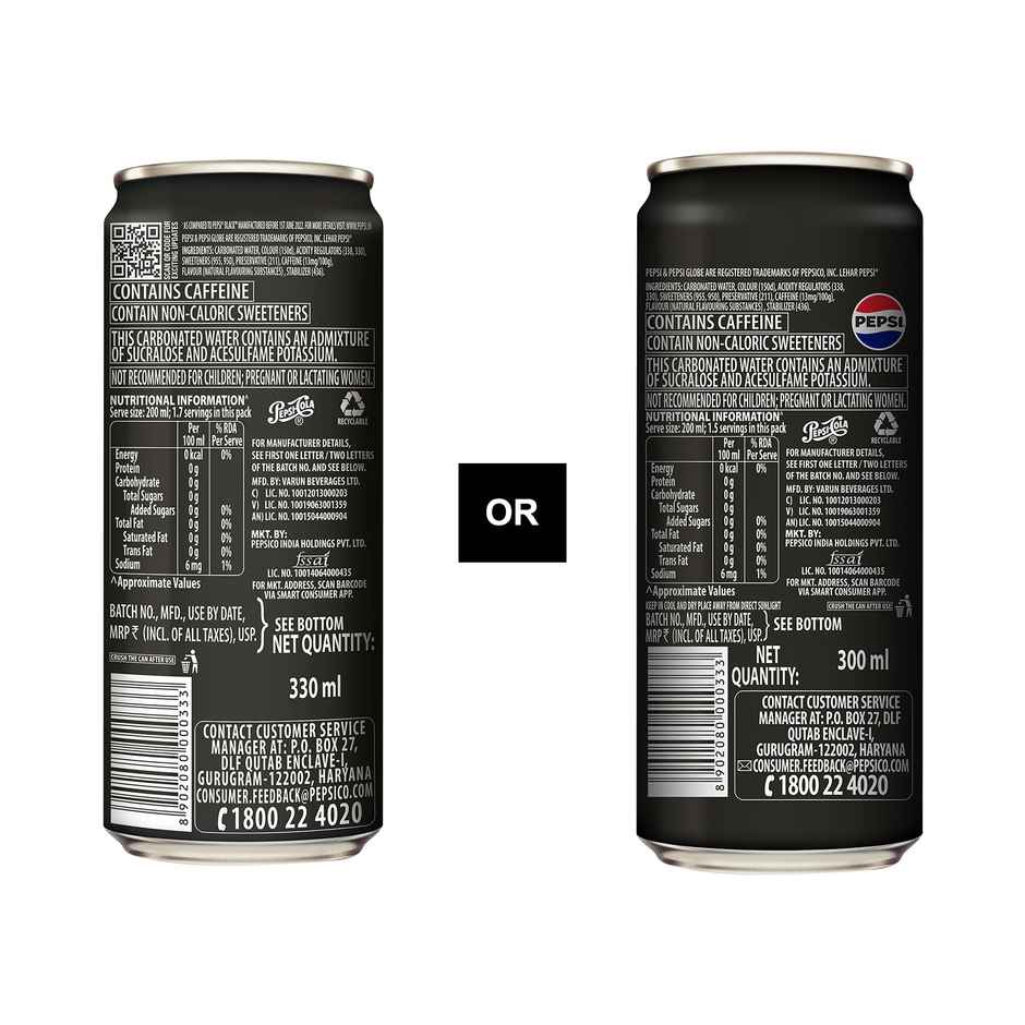 Pepsi Zero Sugar Soft Drink Combo