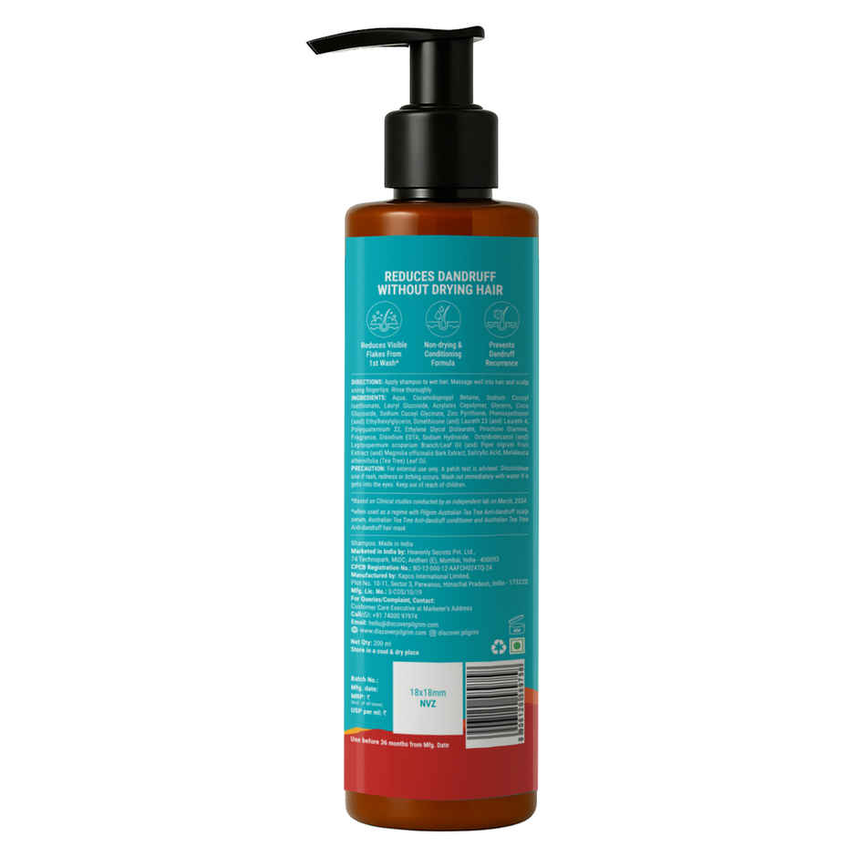 Pilgrim Australian Tea Tree & Salicylic Acid Anti-Dandruff Shampoo for Itchy Scalp