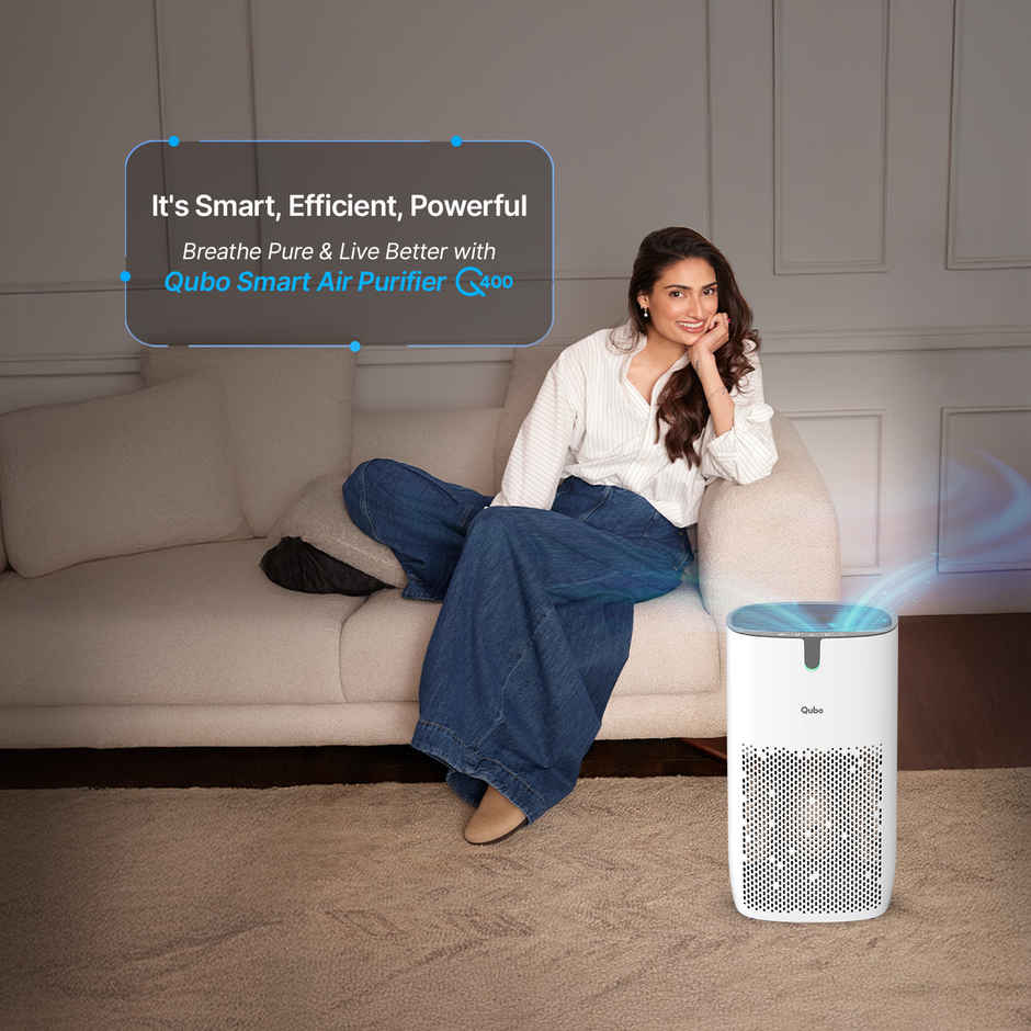 Qubo Q400 Smart Air Purifier with HEPA 13 Filter |White, 35W