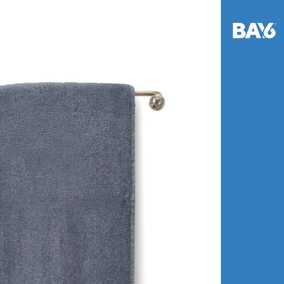 BAY6 Microfibre Moxy Bath Towel | 300 GSM | Grey - 70 x 140 cm