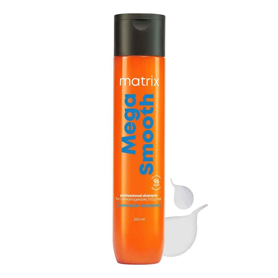 Matrix Mega Smooth Shampoo Conditioner Combo, Defy Frizz For 4 Days, For All Hair Type, Paraben-free
