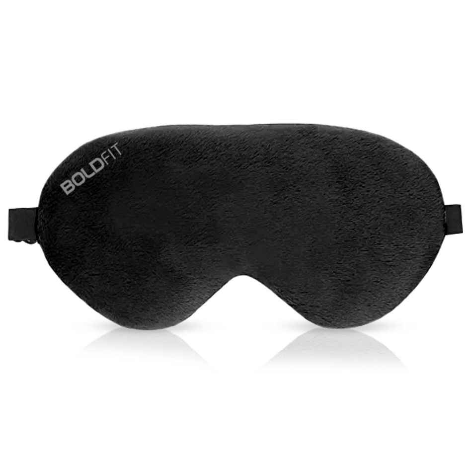 Boldfit Super Soft Cotton Sleep Mask For Comfortable Sleep | Black