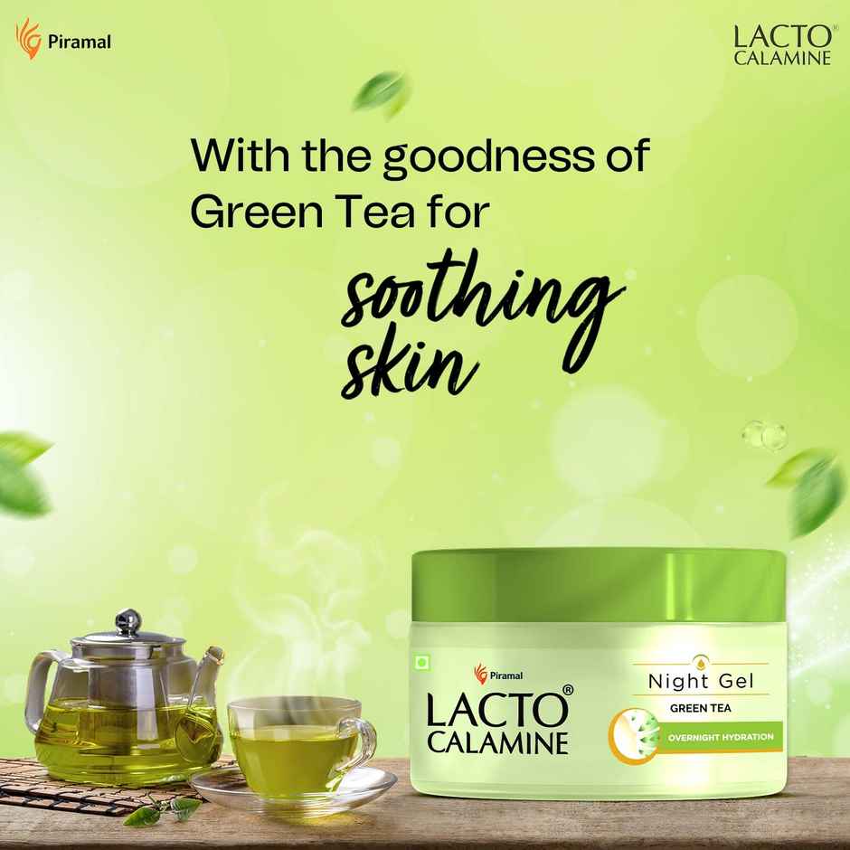 Lacto Calamine Green Tea Night Gel For Overnight Hydration & Moisturisation
