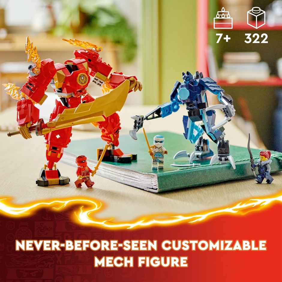 Lego Ninjago Kai’s Elemental Fire Mech Toy (322 Pieces)