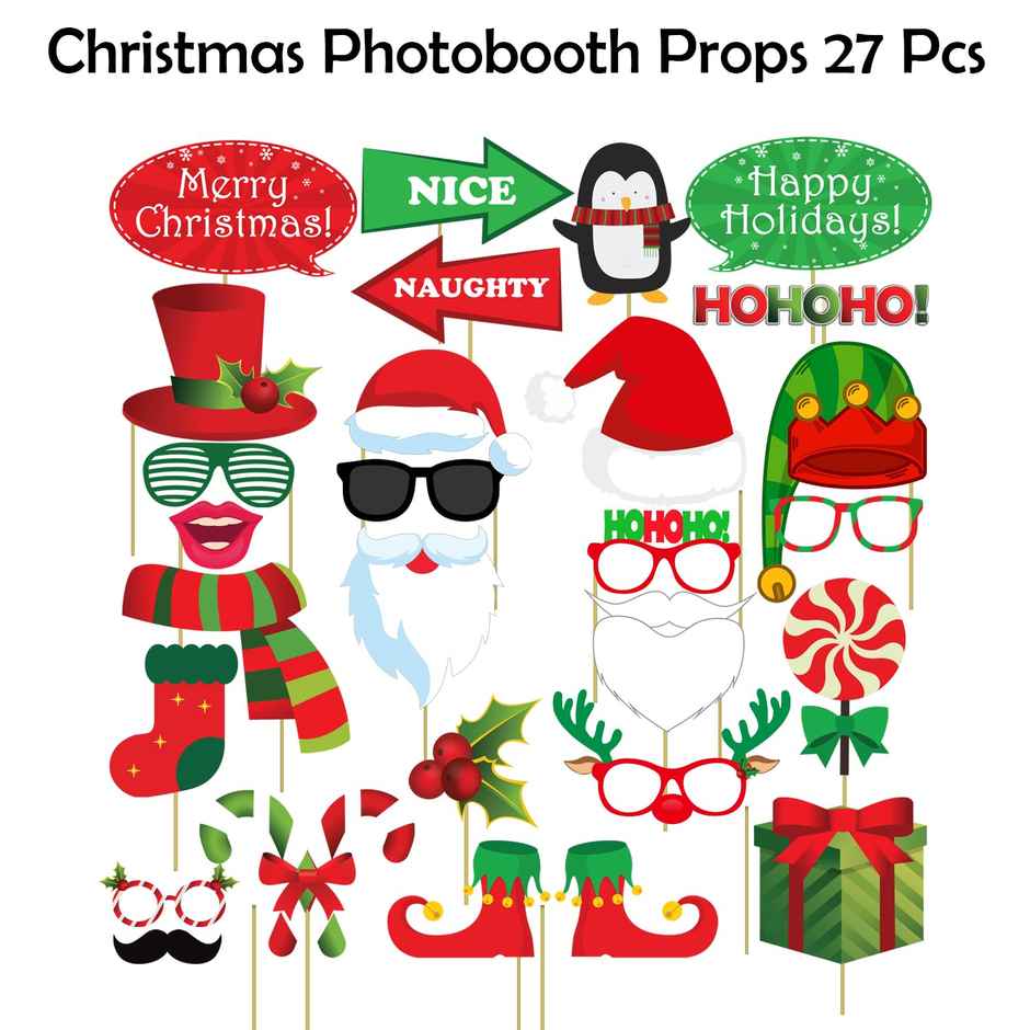 Merry Christmas Photobooth Props | Party Propz