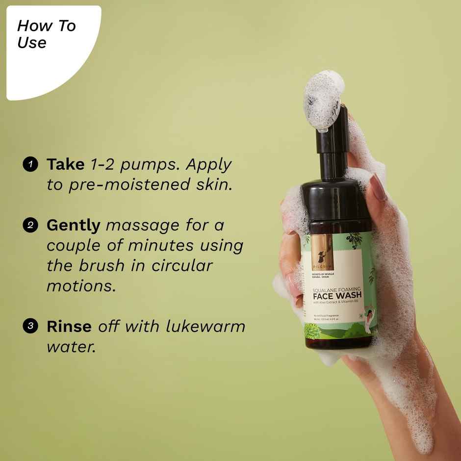 Pilgrim Squalane Foaming Face Wash