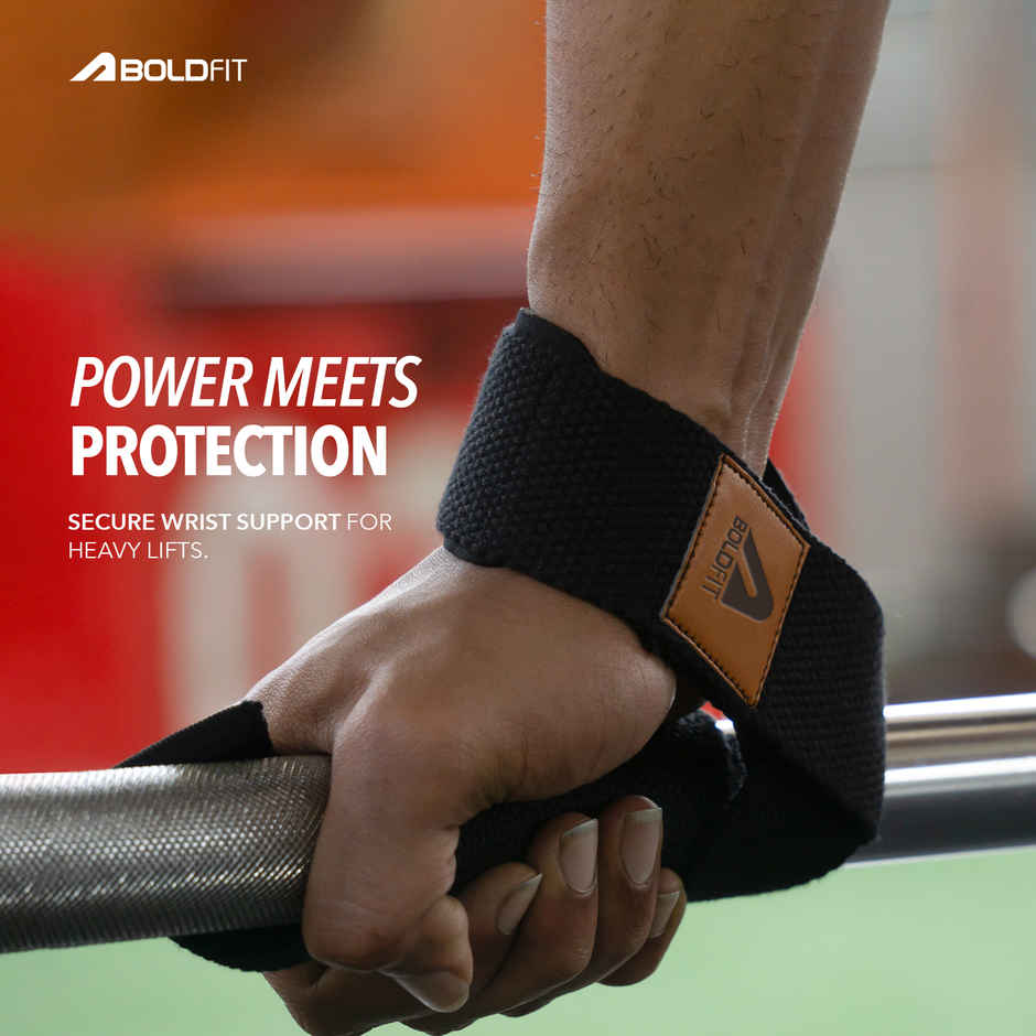 Boldfit Boldfit Weightlifting Straps Wrist Supporter For Gym Straps 1 Pair Strap