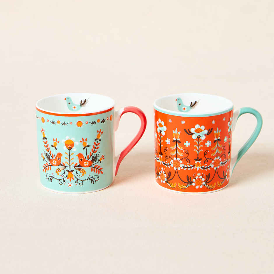 Chumbak Valley Bloom Tea Mugs Set