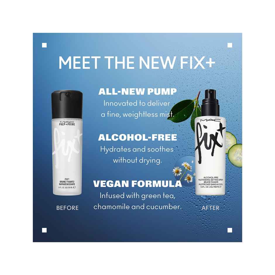 M.A.C Prep + Prime Fix+ Setting Spray - Alcohol Free - Original Makeup Fixer With Green Tea